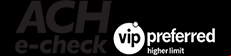 Pay with ACH e-check